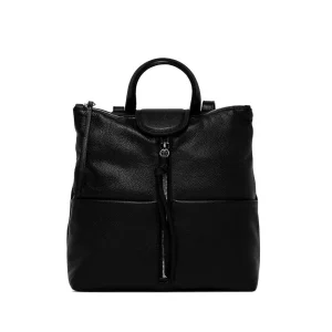 Zaino Giada in pelle bottalata nera