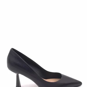 Decolletè in pelle nera