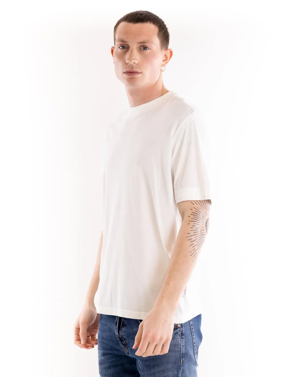 T-shirt uomo jersey panna - immagine 3