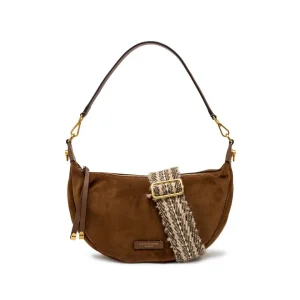 Borsa Aisha in camoscio cognac