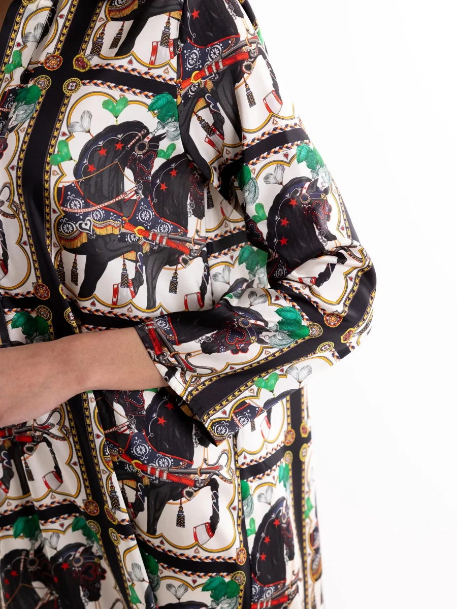 Abito donna chemisier sicily horse - immagine 6