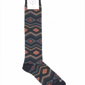 Calzini lunghi ikat nero