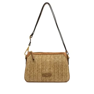 Borsa Brooke large in raffia cookie
