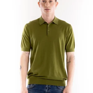 Maglia polo uomo oliva
