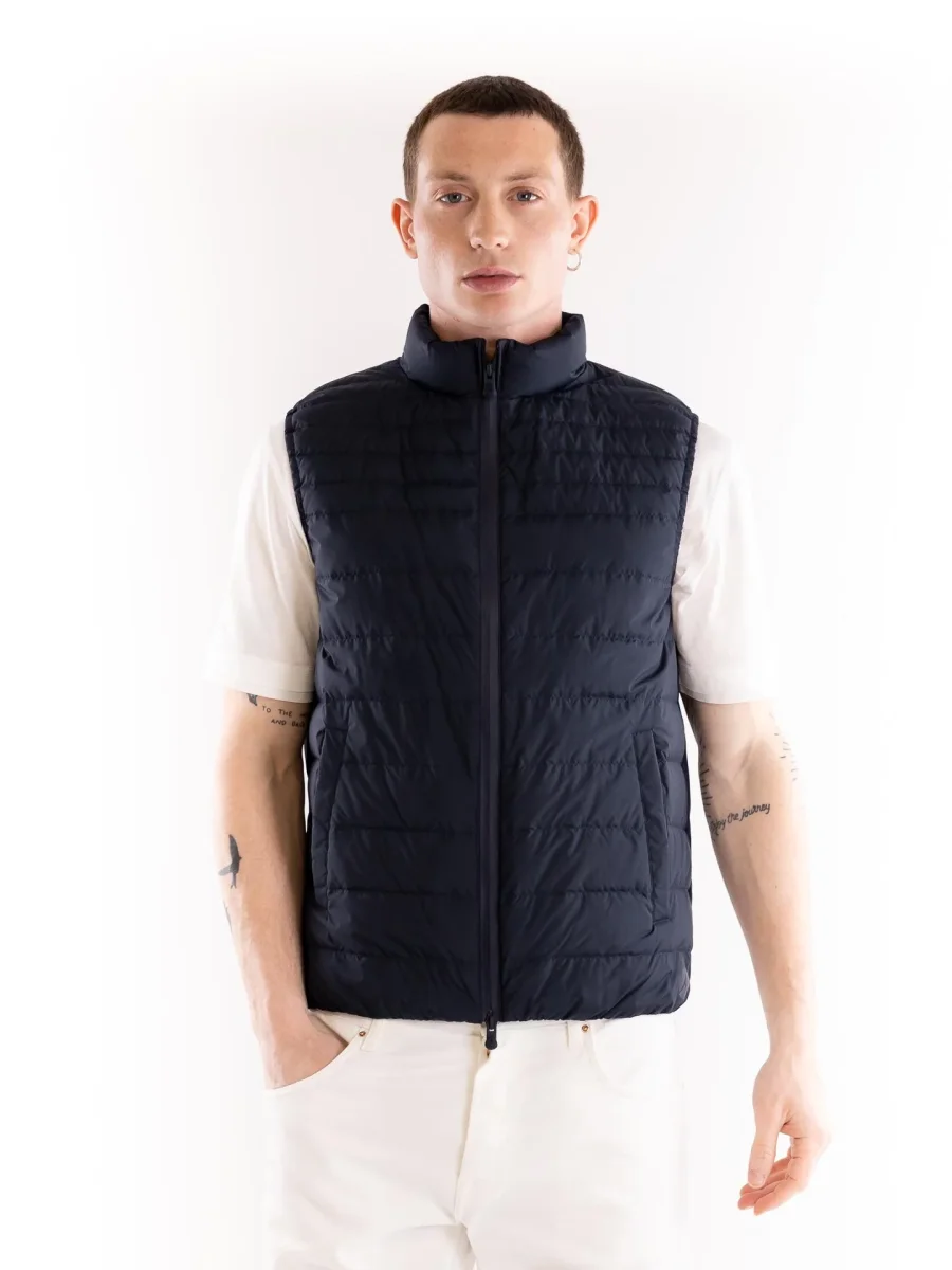 Giubbino smanicato uomo Nobu blu - immagine 2