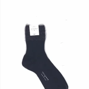 Calzino corto mohair basic nero