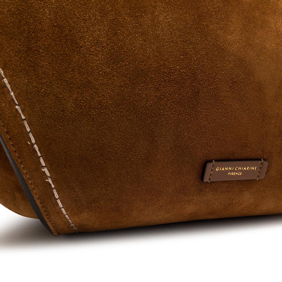 Borsa Bloom in camoscio cognac - immagine 5