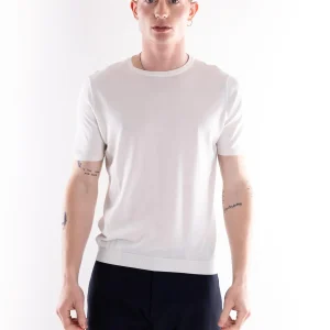 T-shirt Uomo Pakse in filo bianca