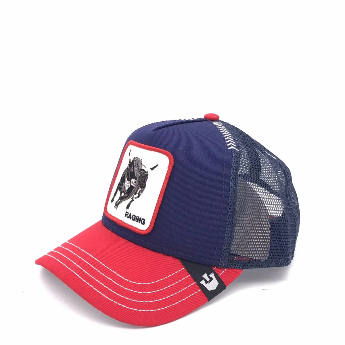 Cappello Raging bull blu-rosso - immagine 3
