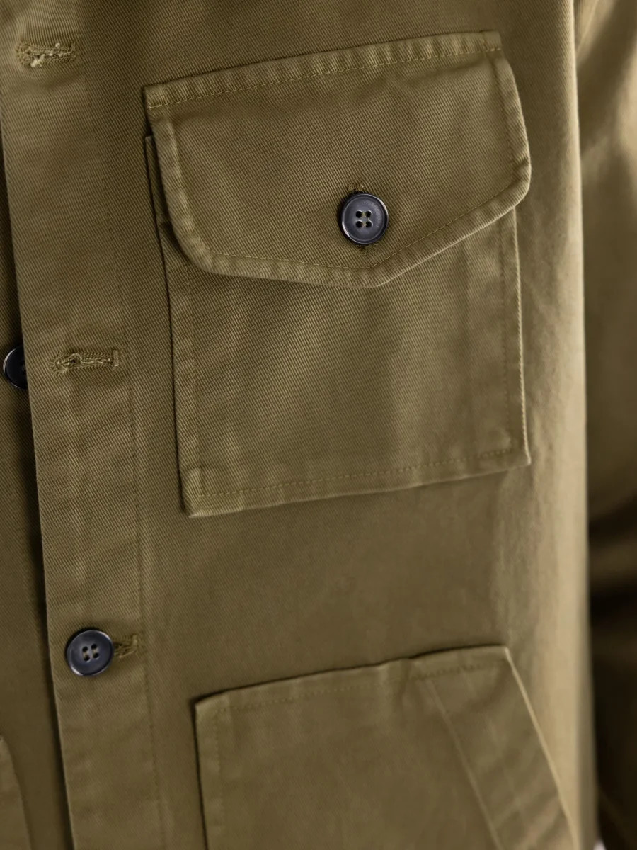 Over shirt uomo verde militare - immagine 6