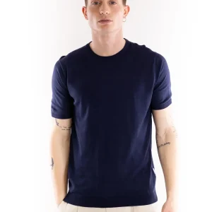 T-shirt Uomo Pakse in filo blu