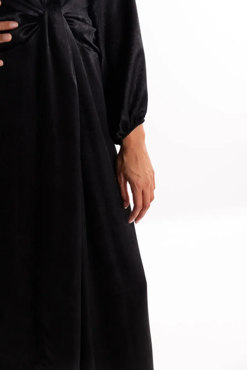 Abito lungo Alibio nero - immagine 7