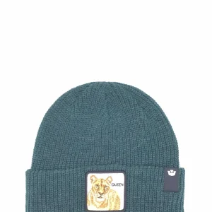 Berretto the queen beanie verde scuro