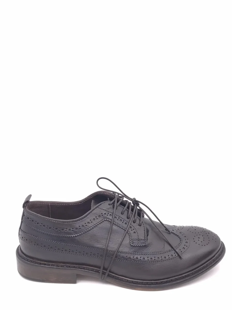 Allacciata uomo stile inglese marrone testa moro - immagine 2