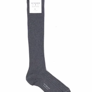 Calzino lungo basic grigio scuro