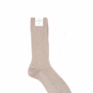 Calzino corto basic stardust panna