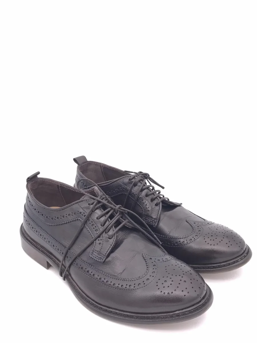 Allacciata uomo stile inglese marrone testa moro - immagine 3