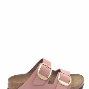 Ciabatte donna Arizona big buckle old rose