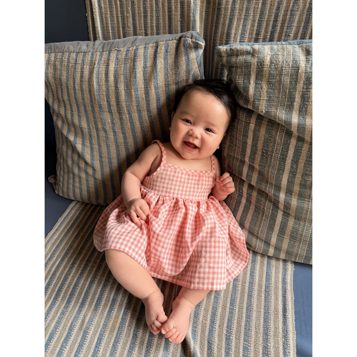 Pagliaccetto a quadretti Solana baby - immagine 4