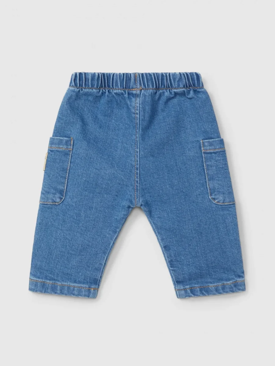 Pantaloni Denim Bambini Pull-Up Leggeri – Elastico Vita, Coulisse Regolabile, Tasche Laterali | Snug - immagine 3