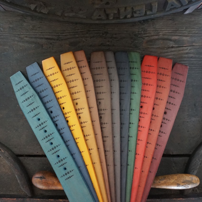 Cintura cuoio Mod. Rasta altezza 4 cm - immagine 4