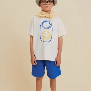 Pantaloncino in cotone garzato