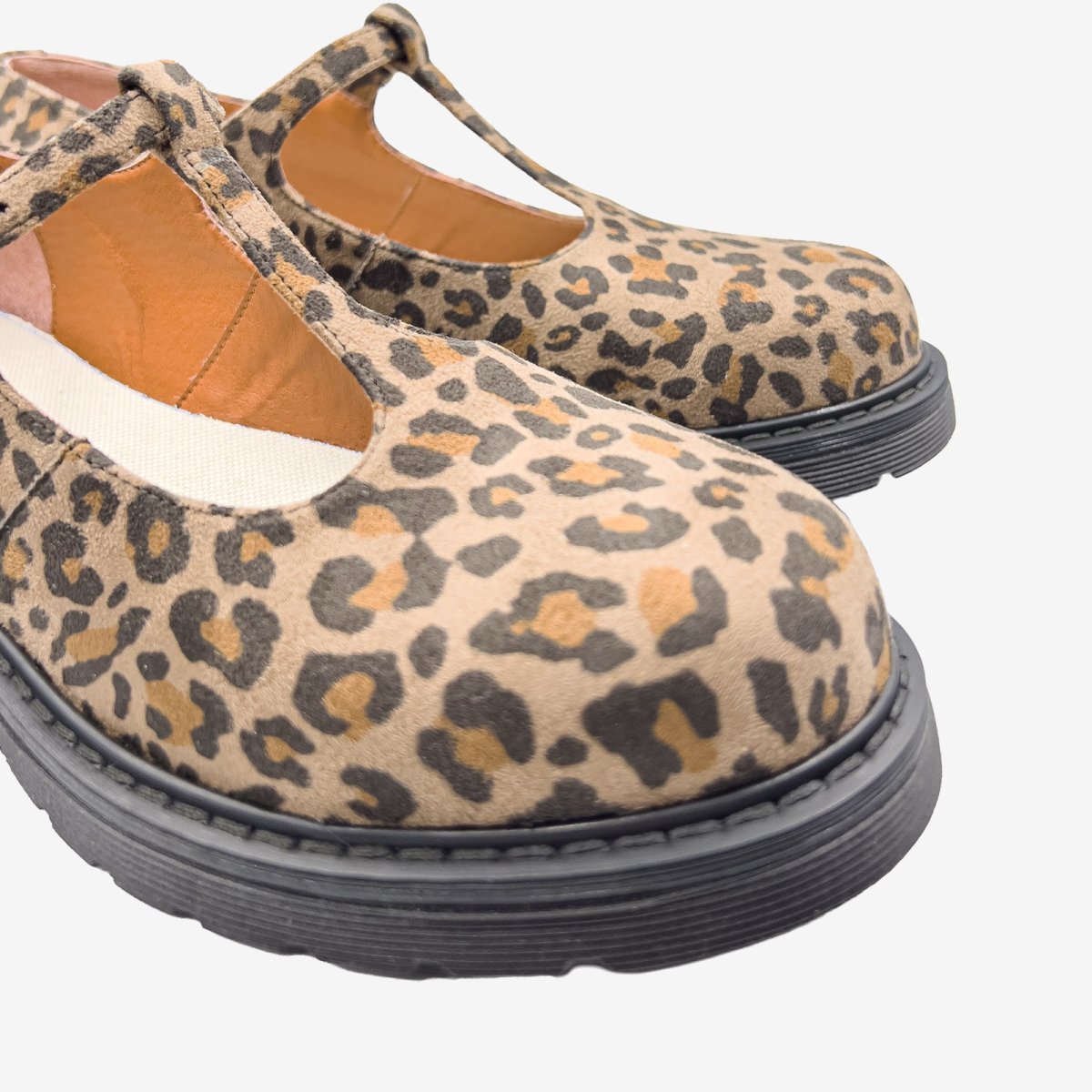 DR POLLINA – MARY JANE T-BAR- Leopardato Pet riciclato – veganshoes - immagine 7