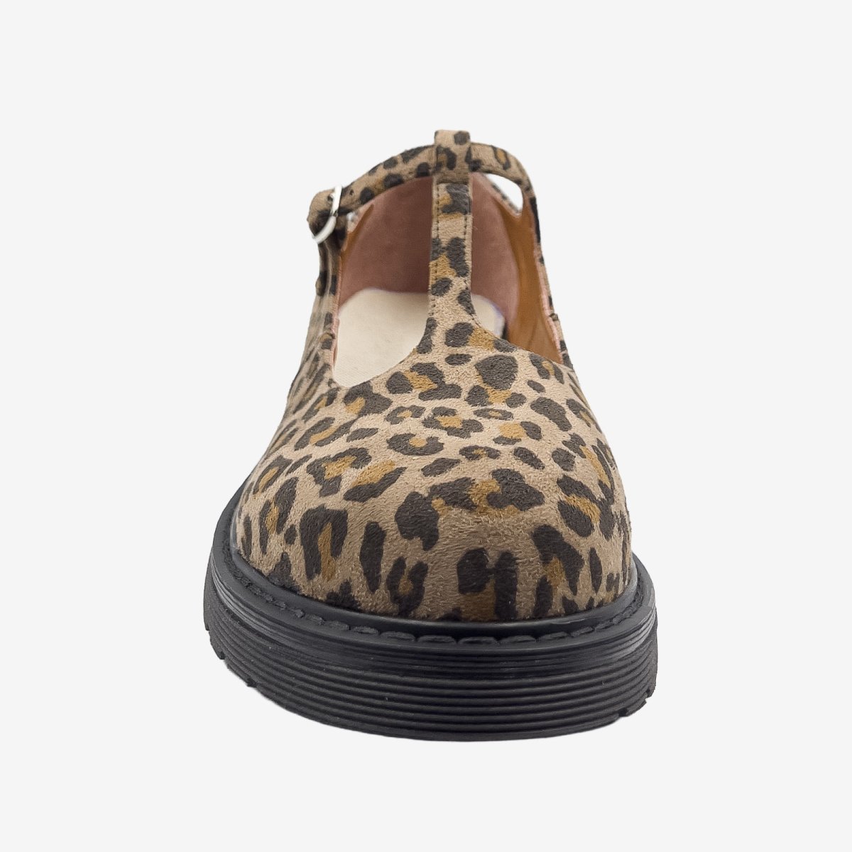 DR POLLINA – MARY JANE T-BAR- Leopardato Pet riciclato – veganshoes - immagine 5