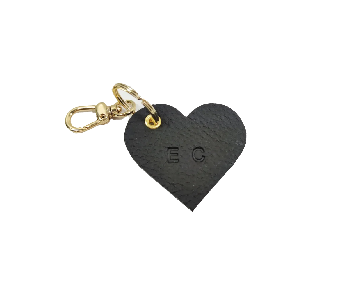 Portachiave in pelle CUORE personalizzabile