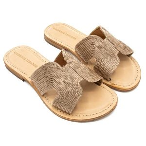 Sandali ciabatta da donna cipria Vitoria