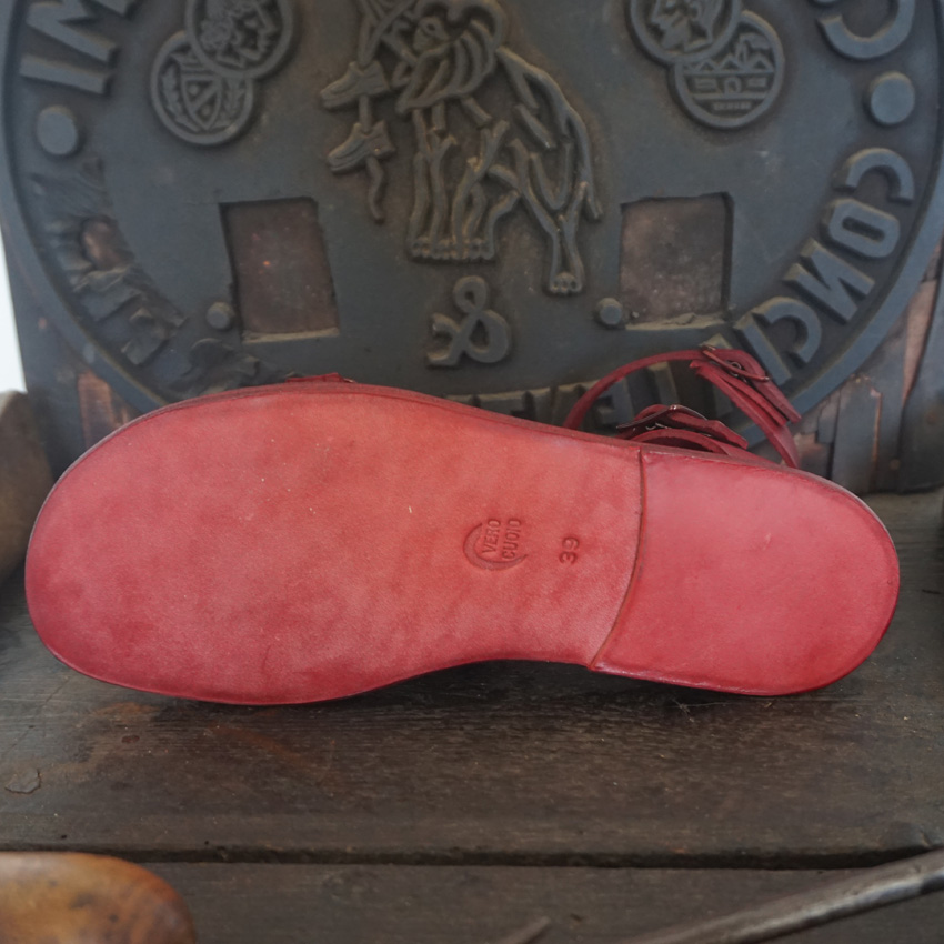 Sandalo Calci da Donna mod. Gladiatore linea Antica Toscana realizzato per Paola - immagine 8