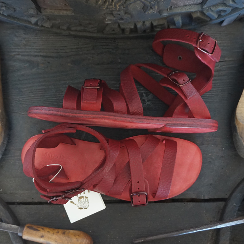 Sandalo Calci da Donna mod. Gladiatore linea Antica Toscana realizzato per Paola - immagine 5