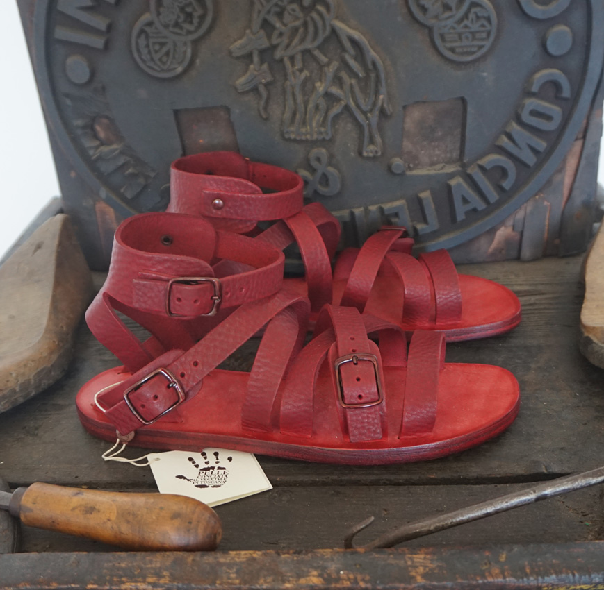 Sandalo Calci da Donna mod. Gladiatore linea Antica Toscana realizzato per Paola - immagine 3