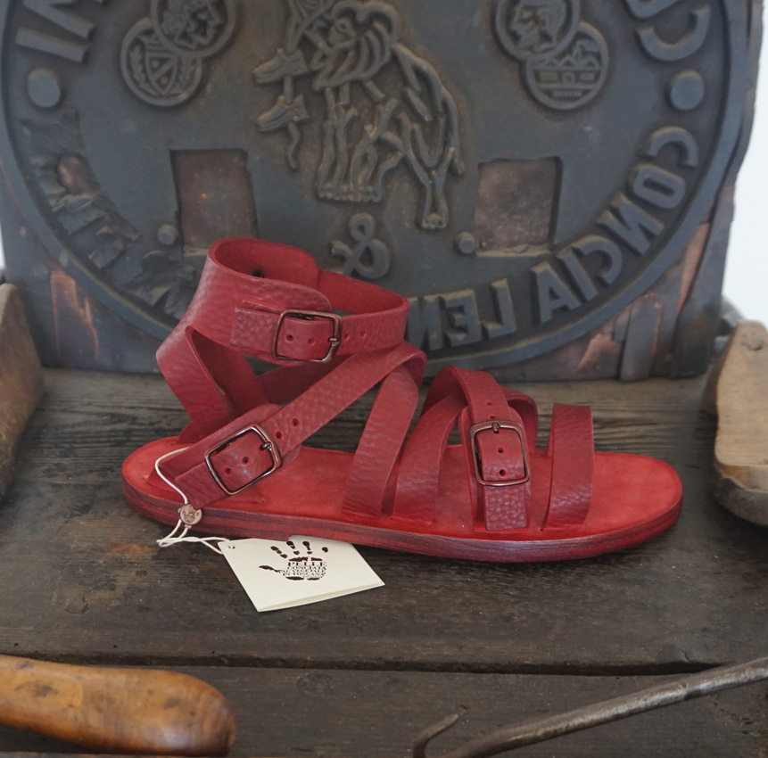 Sandalo Calci da Donna mod. Gladiatore linea Antica Toscana realizzato per Paola - immagine 4