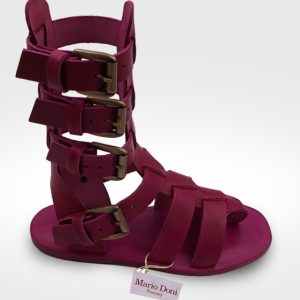 Sandalo Sorano da Uomo gladiatore in cuoio e pelle realizzato per Xavier