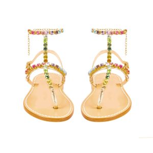 Sandali infradito multicolore