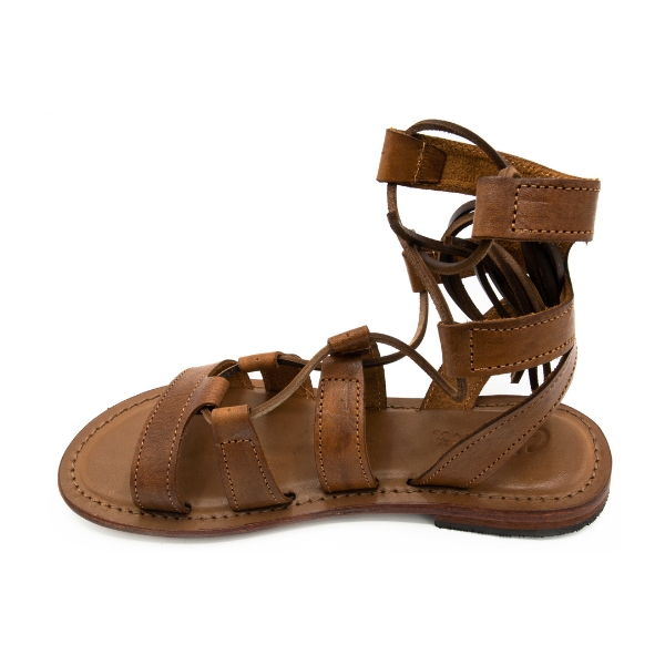 Sandali alla schiava cuoio Salvador - immagine 5