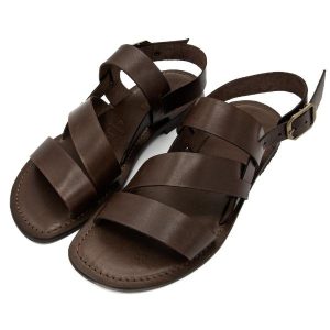 Sandali uomo in cuoio testa di moro Scafati