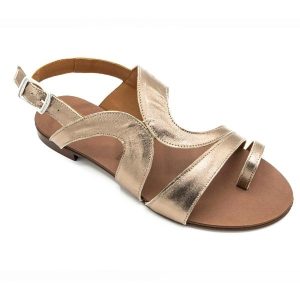 Sandalo donna laminato rame Dark