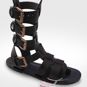 Sandalo Sorano da Uomo gladiatore in cuoio realizzato per Sauro