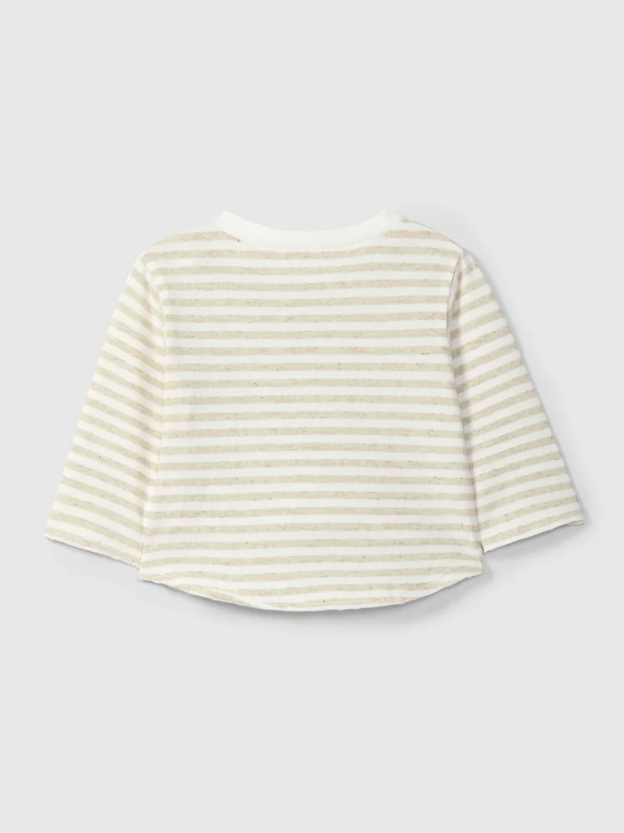 Manica lunga a righe con tasca - immagine 3