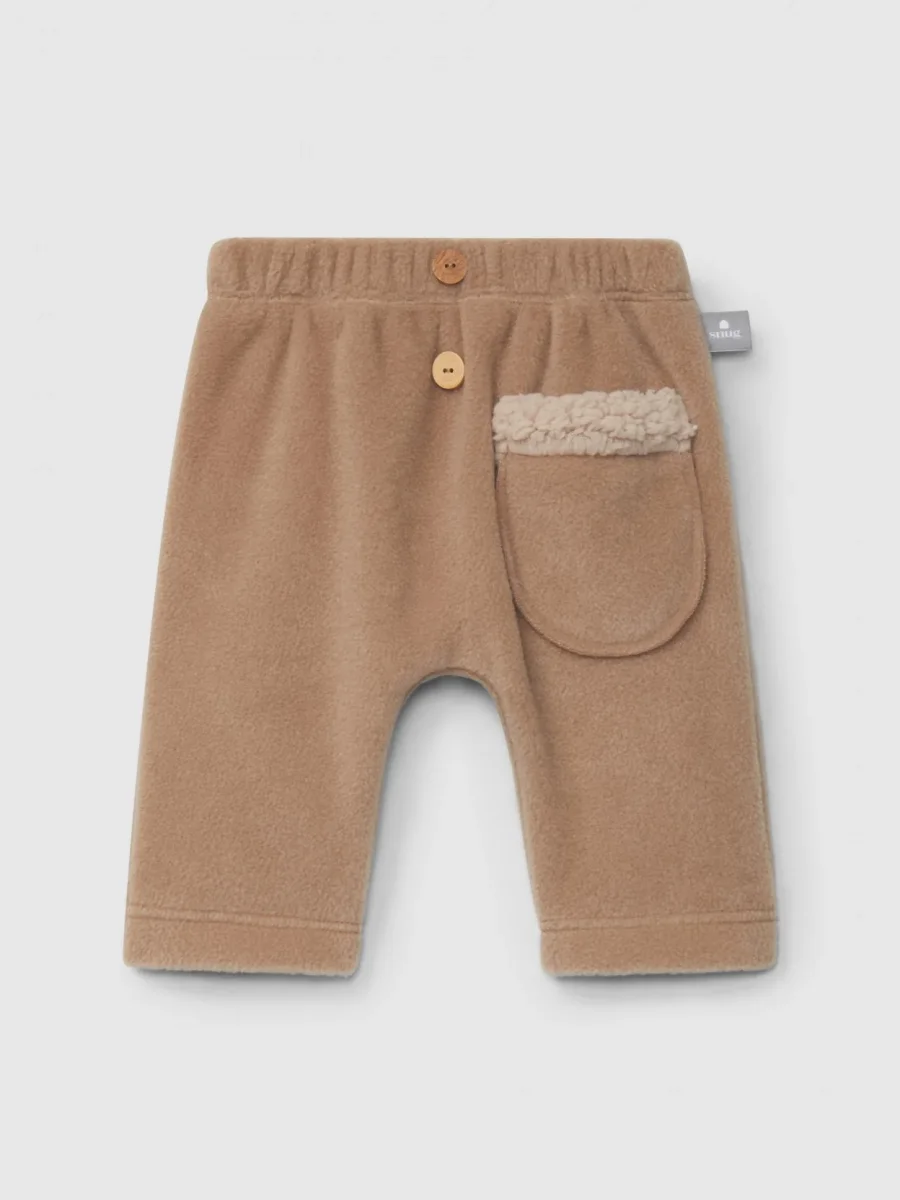 Pantaloni Pile Riciclato Bambino - Bottoni Legno Tasca Pelliccia Pull-Up Snug - immagine 2