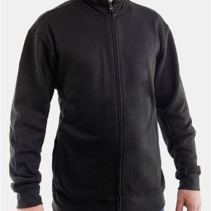 Felpa girocollo con cerniera