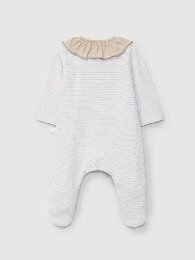 Tutina a righe bambina - immagine 3