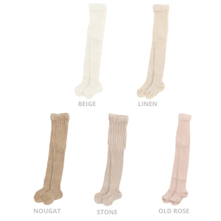 Collant a Coste Bambina Neonato - Calzamaglia Elasticizzata Woolyorganic