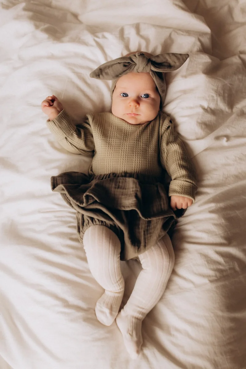 Collant a Coste Bambina Neonato - Calzamaglia Elasticizzata Woolyorganic - immagine 3