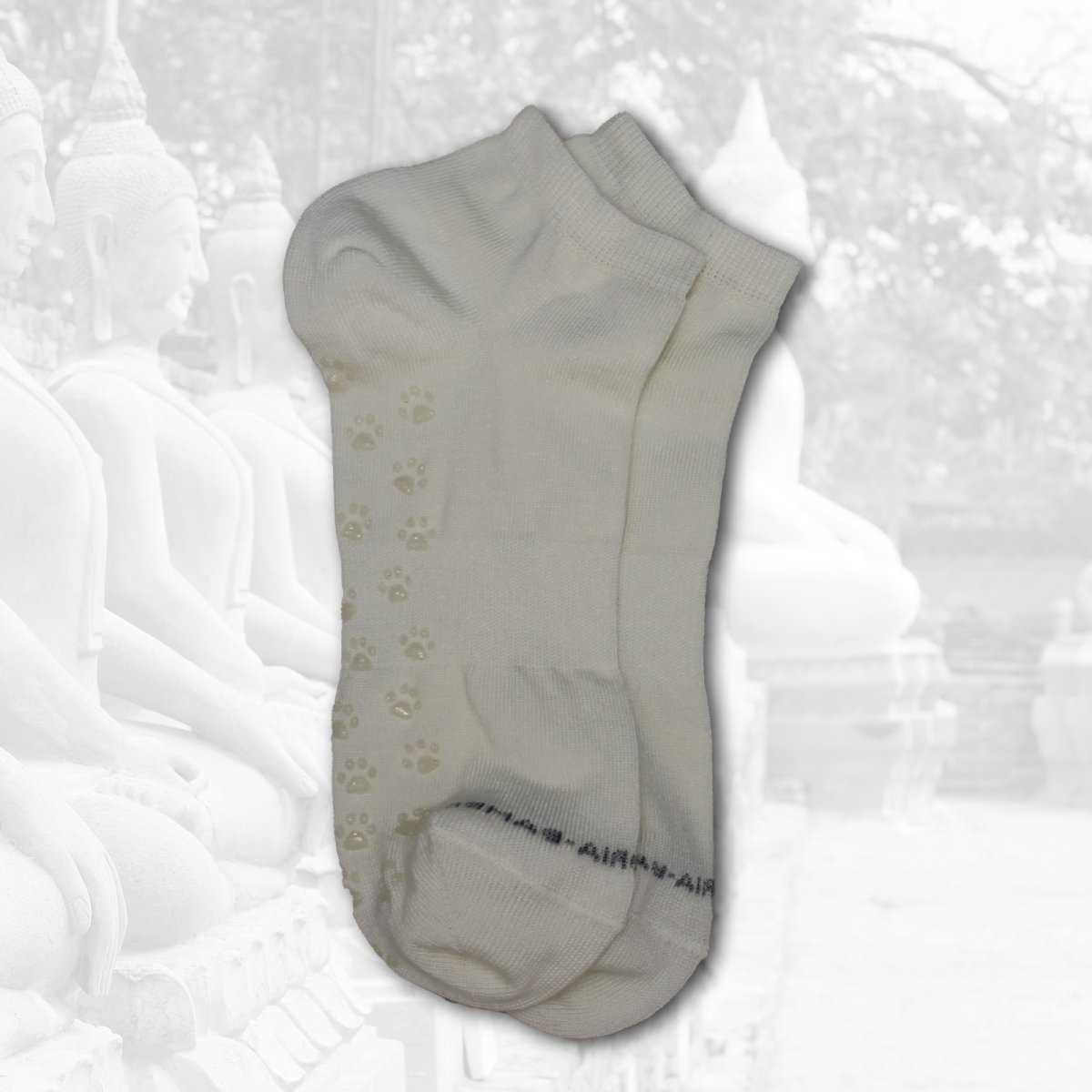 Calzini antiscivolo YOGA in Bambù – NATURALE - immagine 2